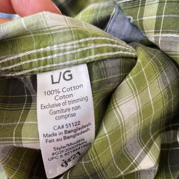 100% cotton- button down long sleeve shirt - Picture 4 of 8